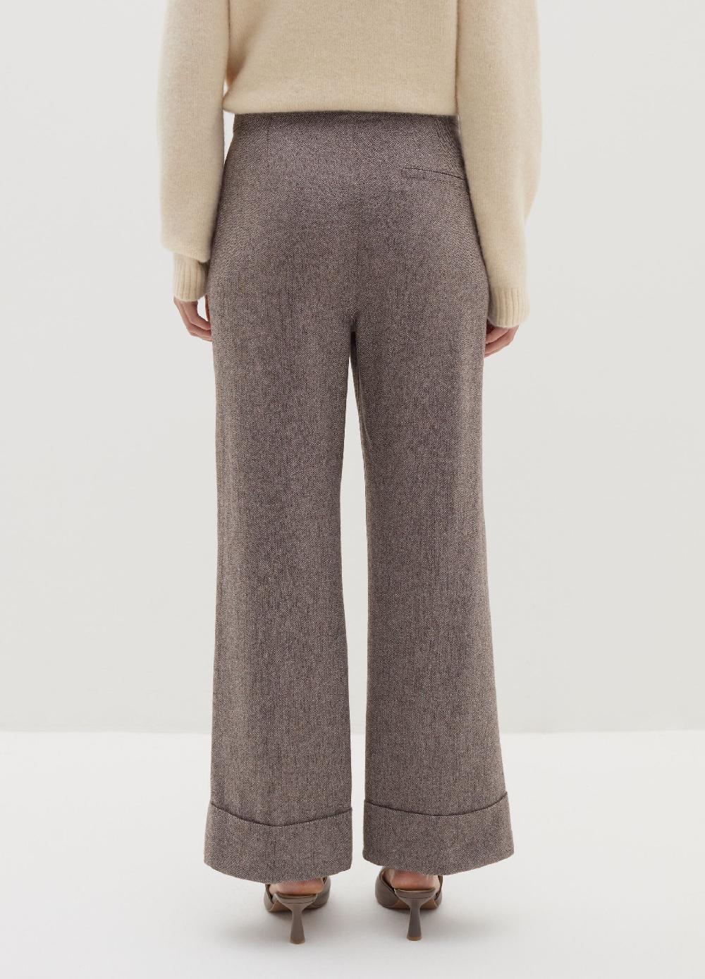 Stefanel Pantalone straight fit a spina di pesce Officina