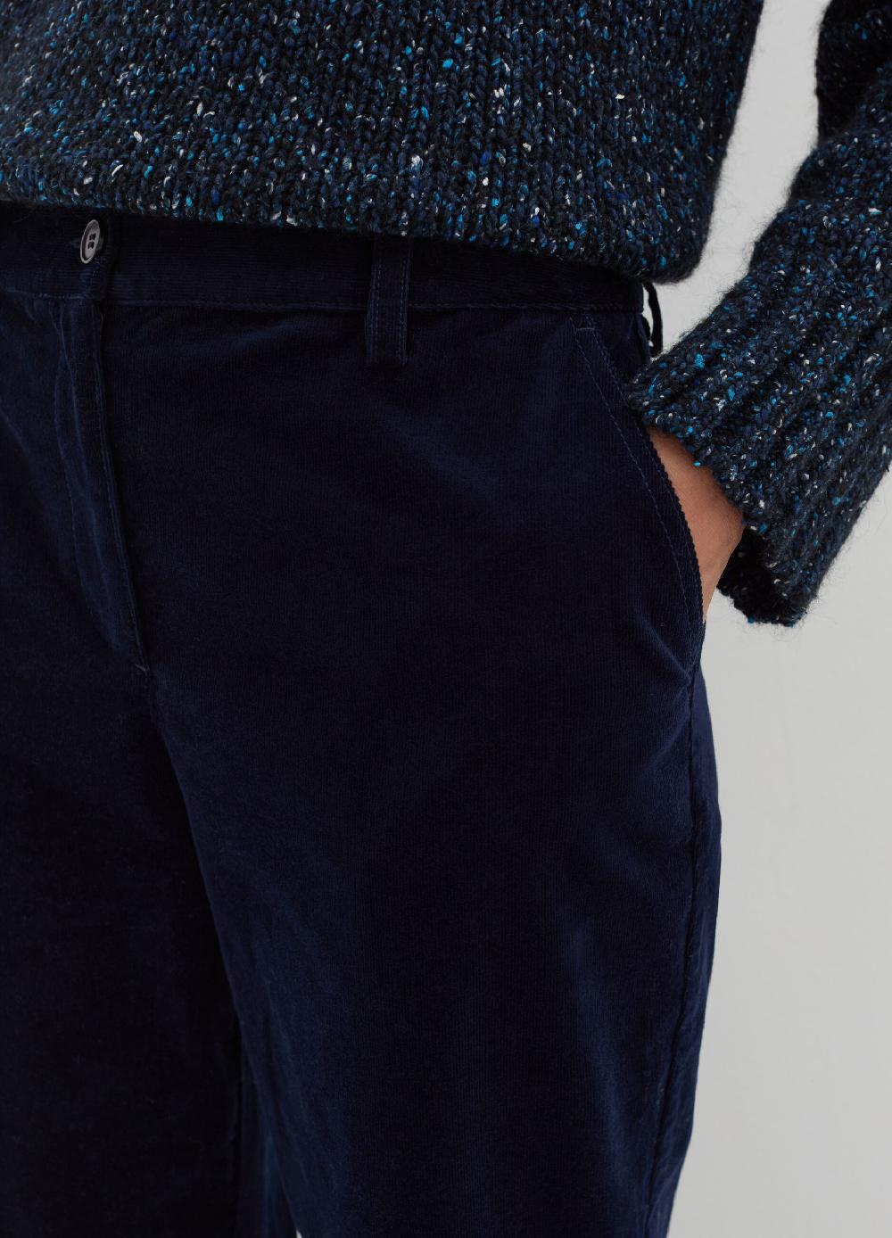 Stefanel Pantalone flare fit in corduroy Esporta salva
