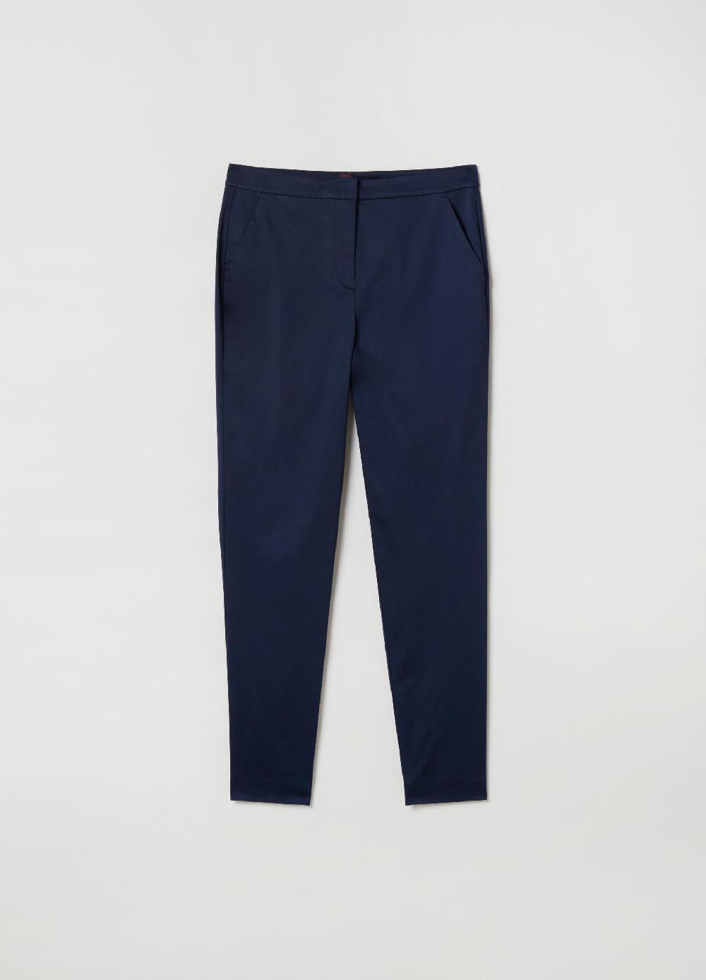 Stefanel Pantalone in cotone satin Black Friday Prezzi