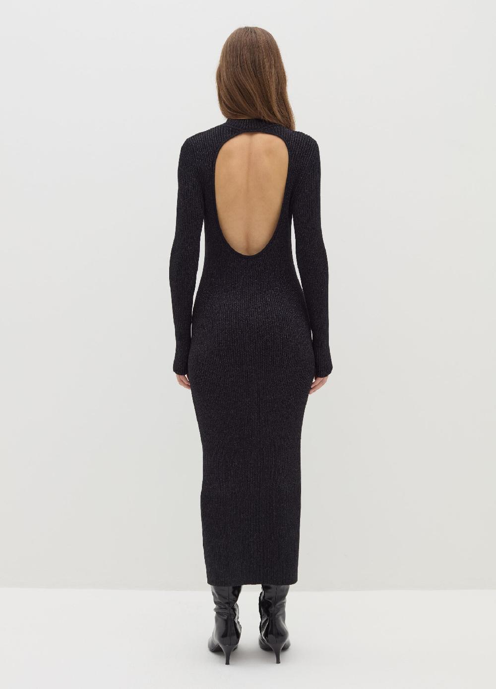 Stefanel Vestito a tubo in lurex con dettaglio cut out 2025