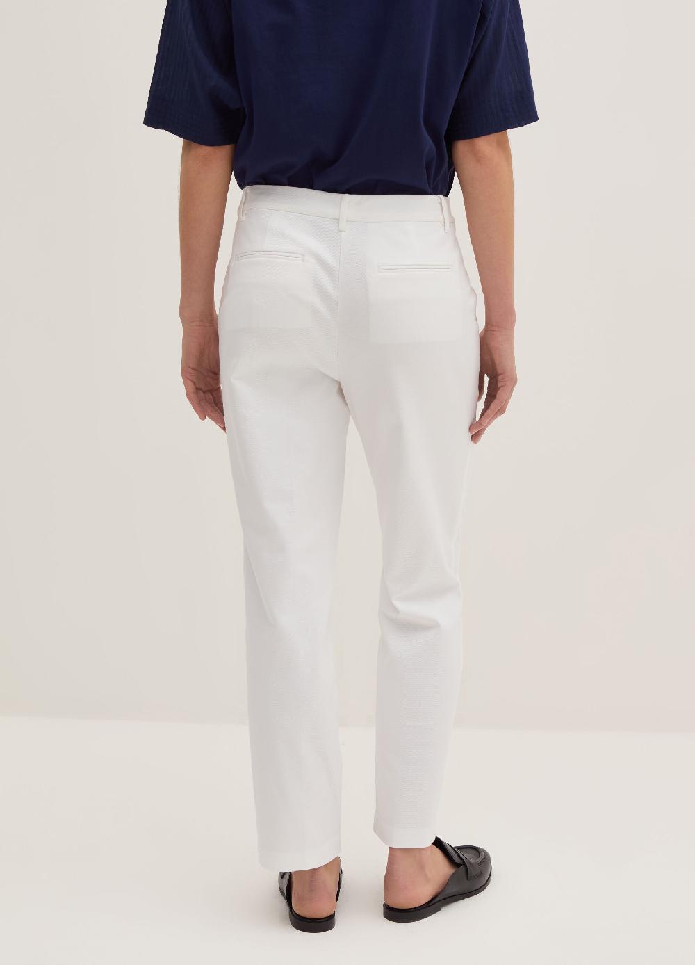 Stefanel Pantalone crop a sigaretta in twill stretch Qualità