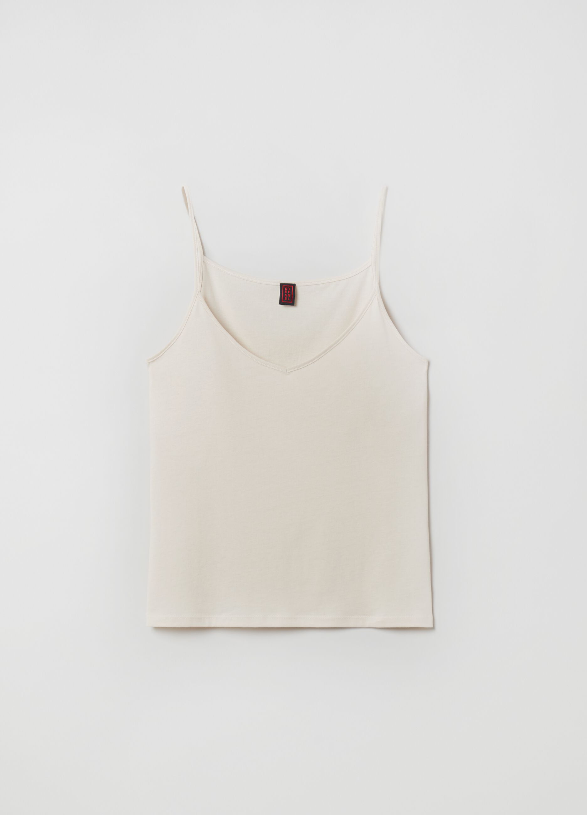 Stefanel Tank top in modal e cotone Spedizione Gratuita