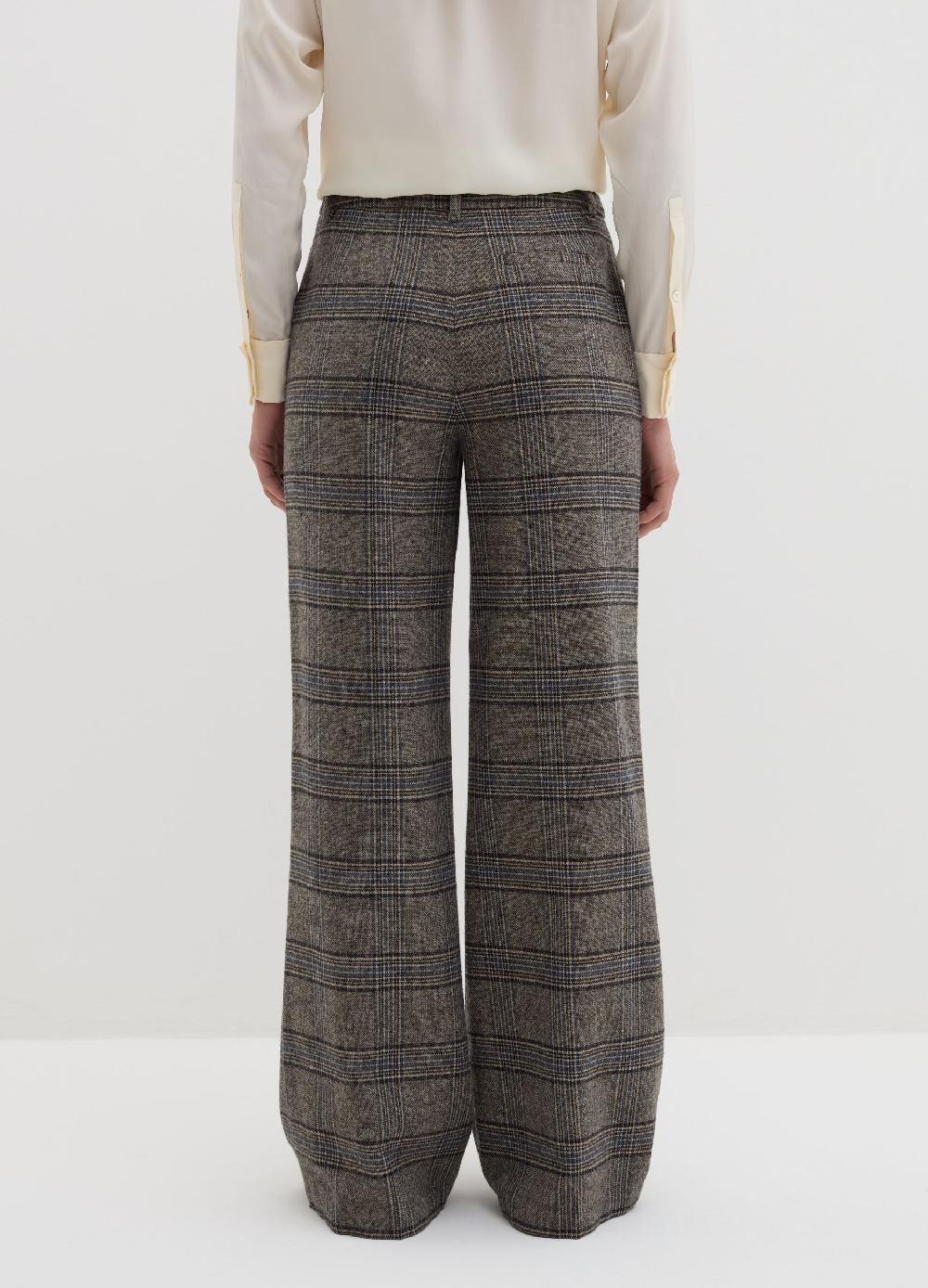 Stefanel Pantalone palazzo fantasia tartan Acquista Ora