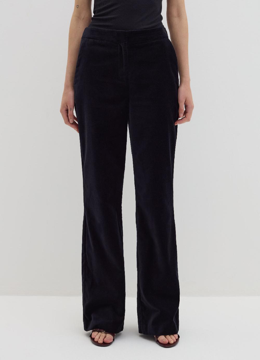 Stefanel Pantalone flare fit in velluto Consegna Veloce