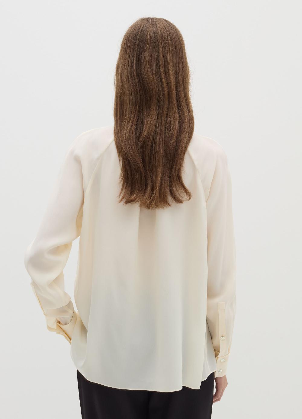 Stefanel Blusa a collo alto in viscosa e seta Fino Al -60%