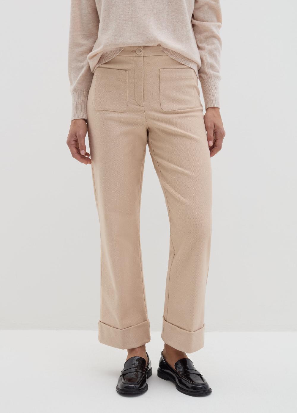 Stefanel Pantalone crop in twill stretch Sottocosto