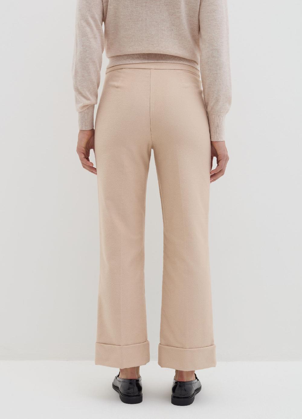 Stefanel Pantalone crop in twill stretch Sottocosto