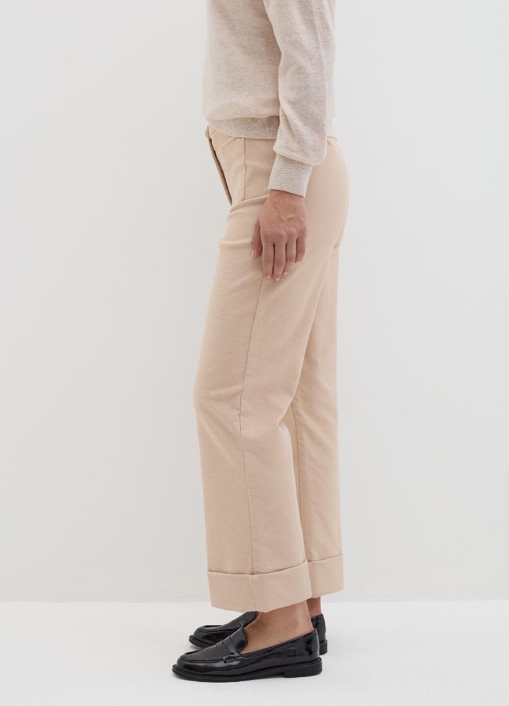 Stefanel Pantalone crop in twill stretch Sottocosto