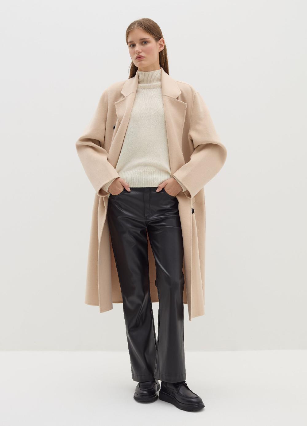Stefanel Pantalone straight fit effetto lucido Convenienza
