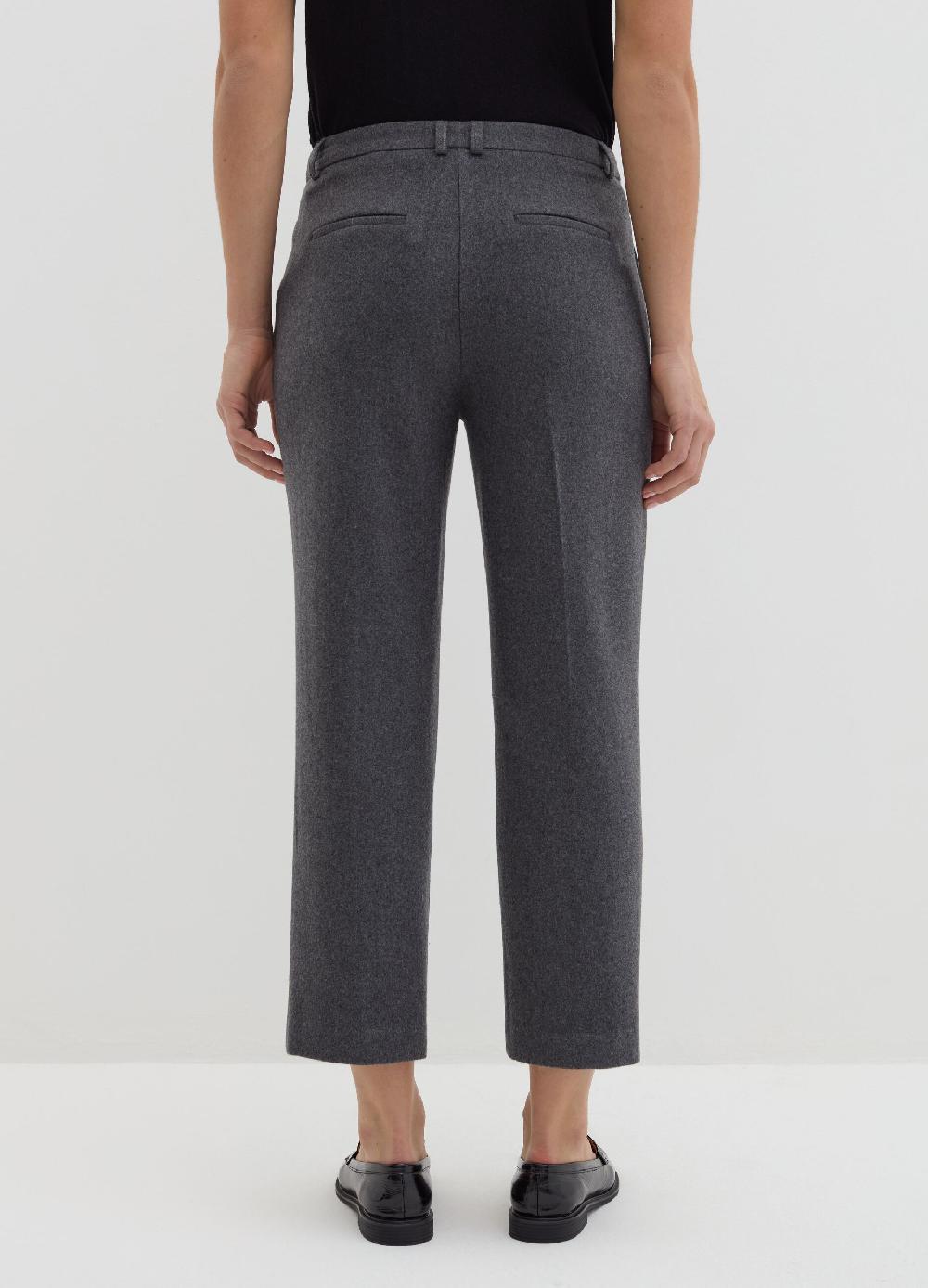 Stefanel Pantalone crop straight fit in pannetto Sconto