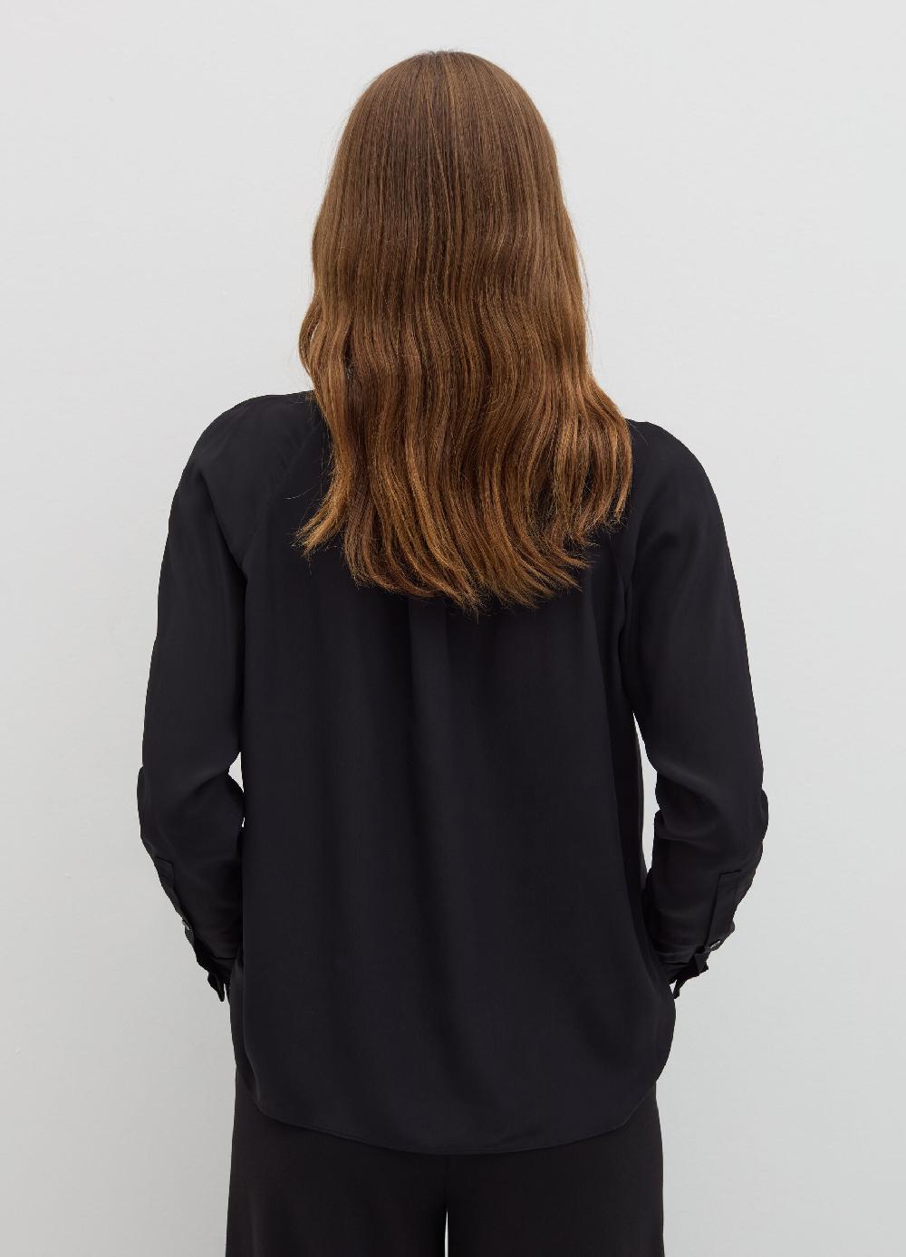 Stefanel Blusa a collo alto in viscosa e seta Online