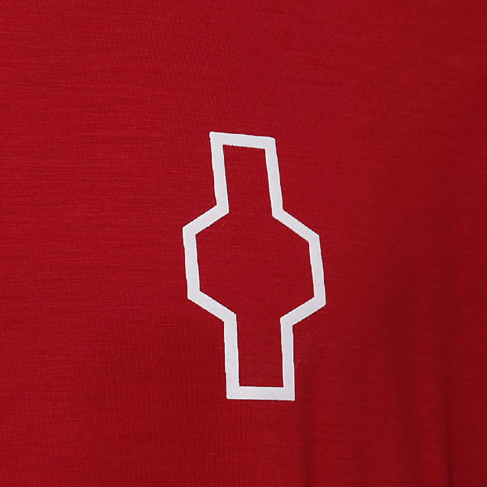 Stories Milano T-SHIRT 100% ZQ MERINO WOOL – RED Qualità
