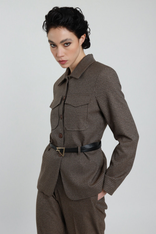 Susy Mix Giacca Check Pied de Poule Fino al 60% di sconto