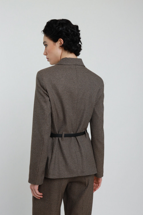 Susy Mix Giacca Check Pied de Poule Fino al 60% di sconto