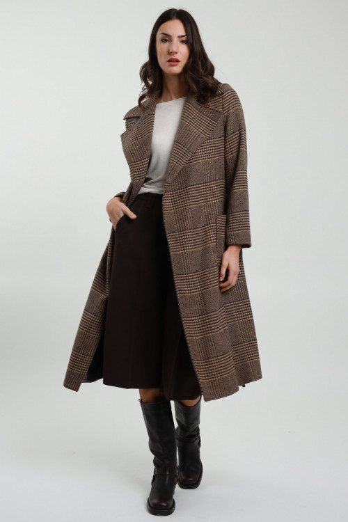 Susy Mix Cappotto Check Vendite Flash