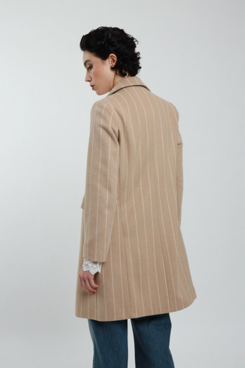 Susy Mix Cappotto Gessato In Saldo