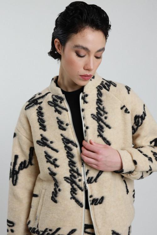 Susy Mix Bomber in Lana Cotta Italy