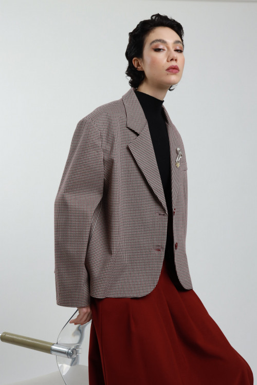 Susy Mix Giacca Oversize Con Spille Enormi sconti