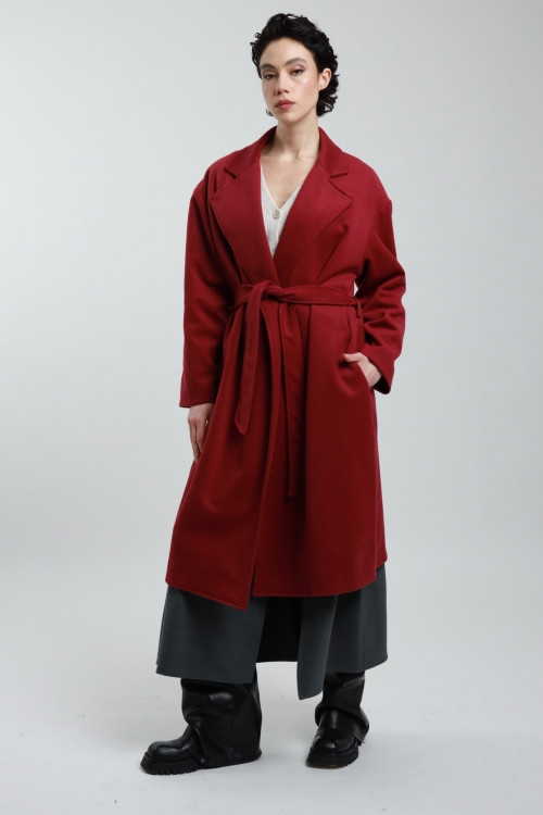 Susy Mix Cappotto con Cintura Nuovo