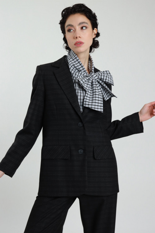 Susy Mix Giacca Check Lurex Vendita
