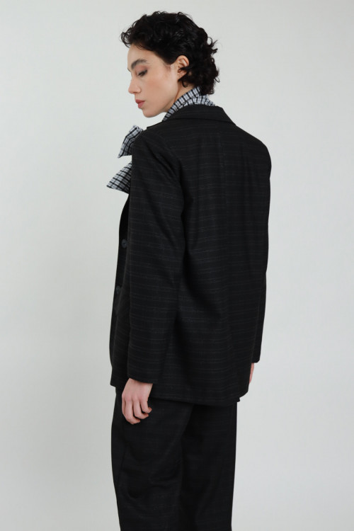 Susy Mix Giacca Check Lurex Vendita