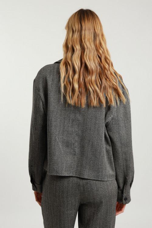 Susy Mix Giubbino Spinato con Tasche Negozi Online