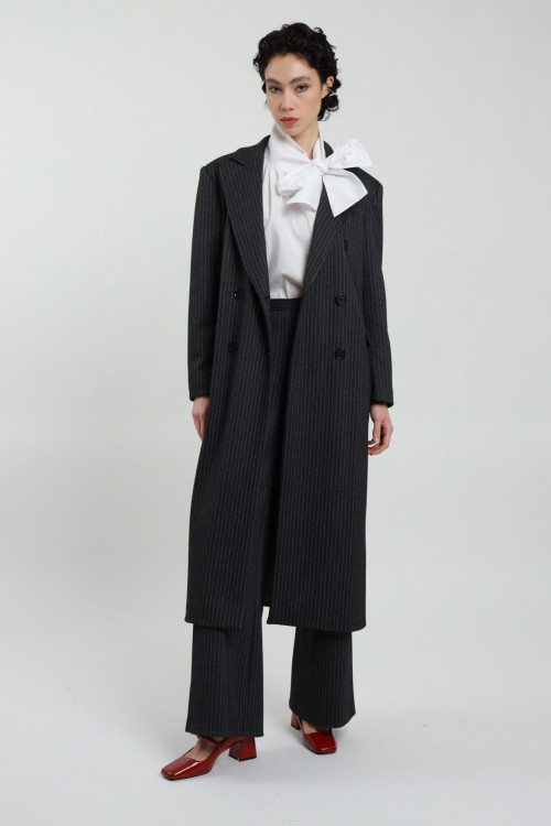 Susy Mix Cappotto Gessato Saldi