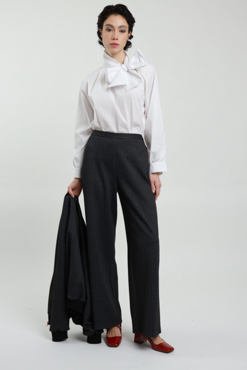 Susy Mix Pantalone Dritto Gessato Offerta Anniversario