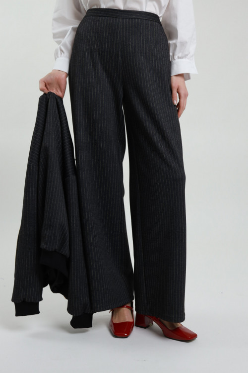 Susy Mix Pantalone Dritto Gessato Offerta Anniversario