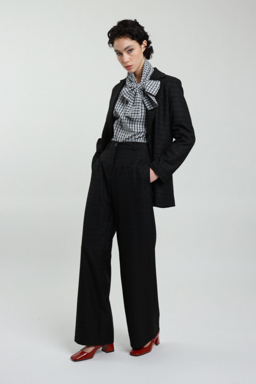Susy Mix Pantalone Dritto Check Qualità Garantita