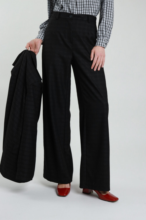 Susy Mix Pantalone Dritto Check Qualità Garantita