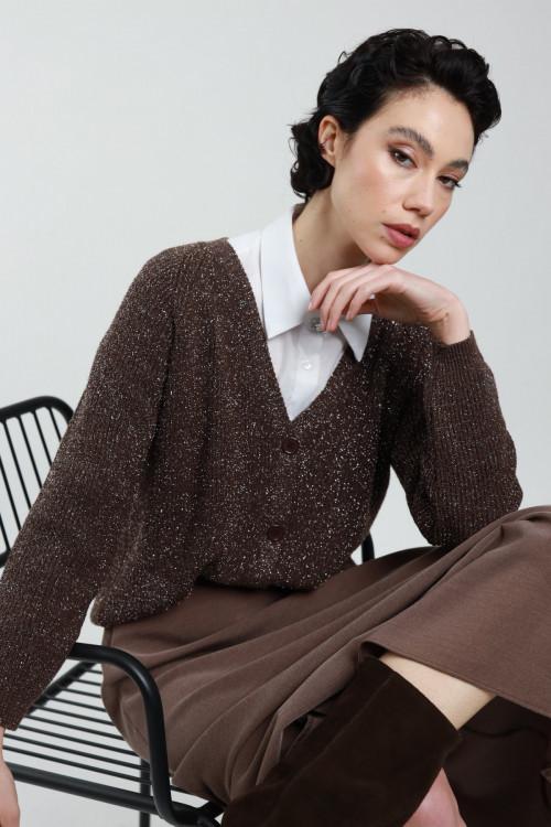 Susy Mix Cardigan Lurex Acquista Ora