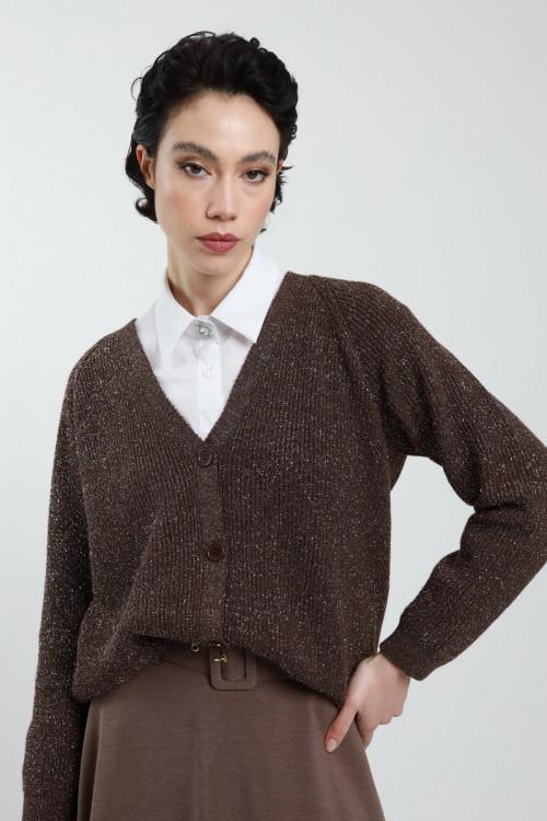 Susy Mix Cardigan Lurex Acquista Ora