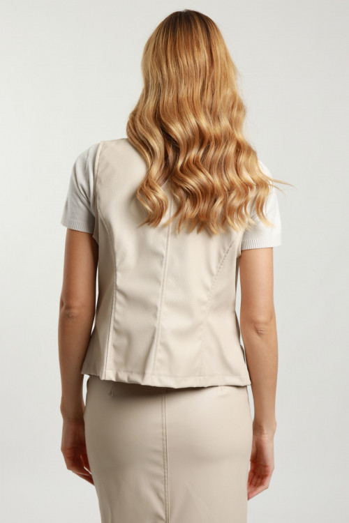 Susy Mix Gilet Ecopelle Vendita Calda