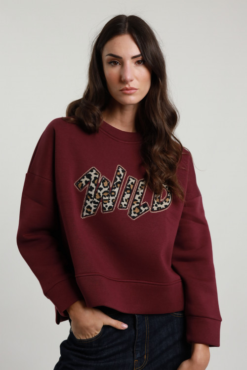 Susy Mix Felpa Girocollo "Wild" Moda