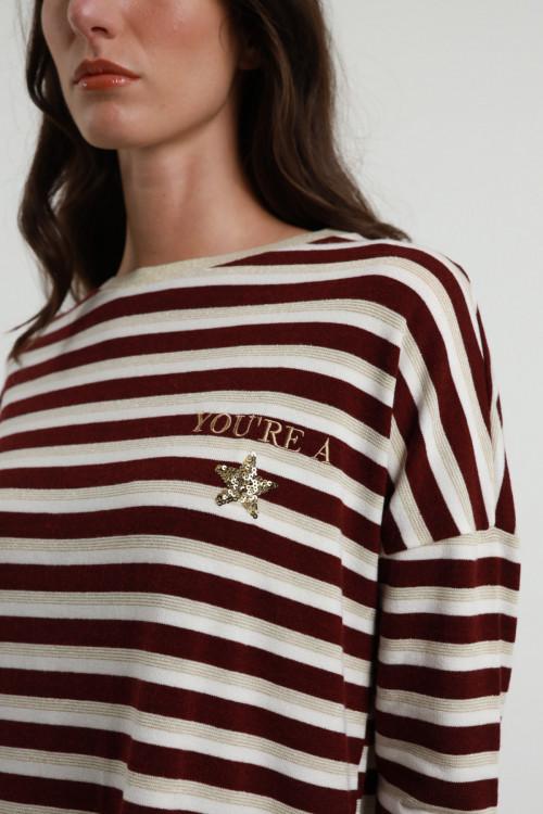 Susy Mix Maglia Righe "You Are a Star" 2025