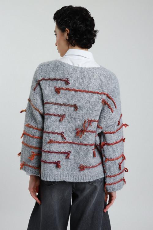 Susy Mix Maglione Fili Colorati Fino Al -60%
