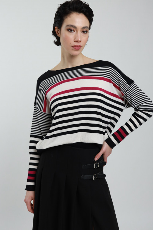 Susy Mix Maglia a Righe Shopping Online