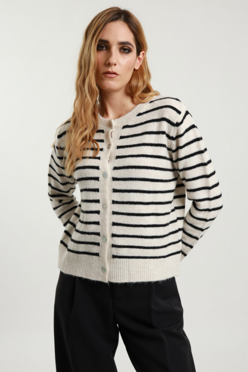 Susy Mix Cardigan Righe Hotsell
