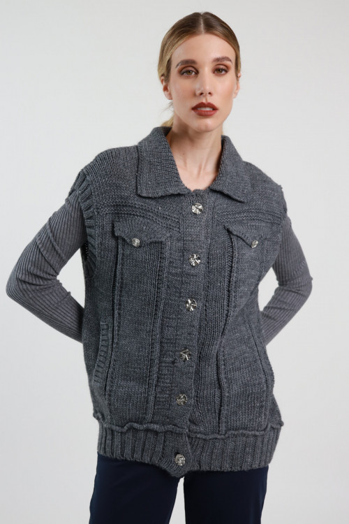 Susy Mix Gilet in Maglia Fino Al -60%