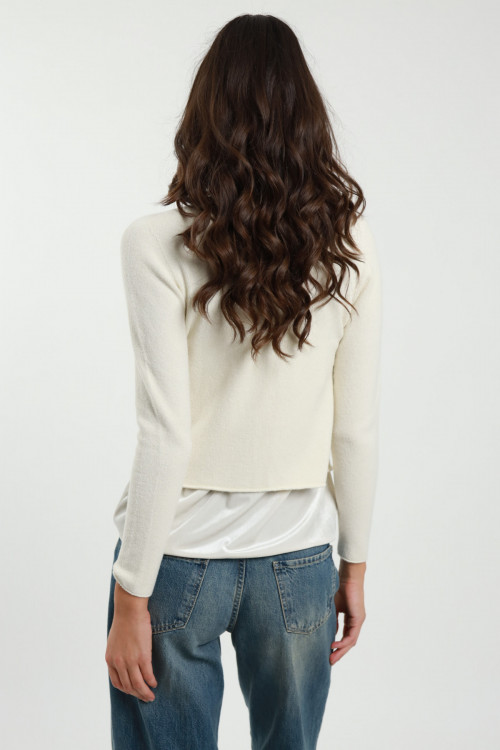 Susy Mix Cardigan Crop con Laccetto Offerta