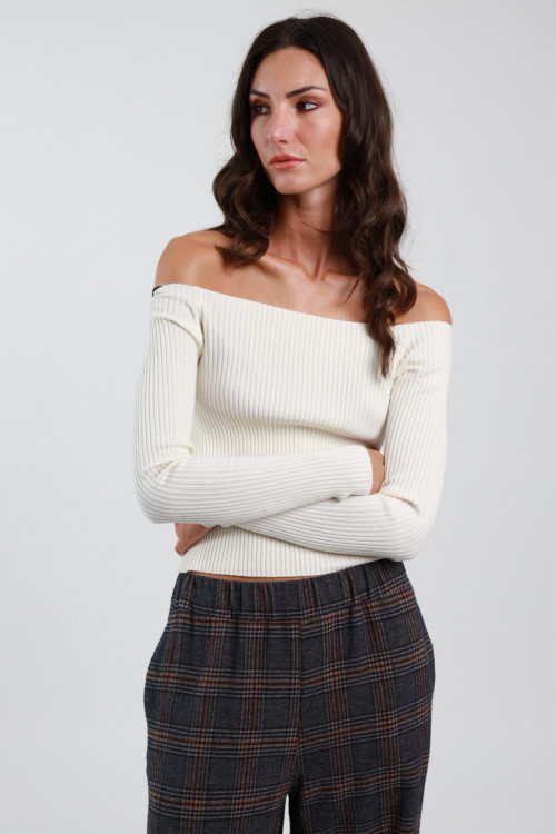 Susy Mix Maglia con Spalle Scoperte Nuovo