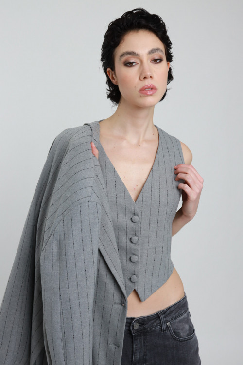 Susy Mix Gilet Gessato Negozi Online