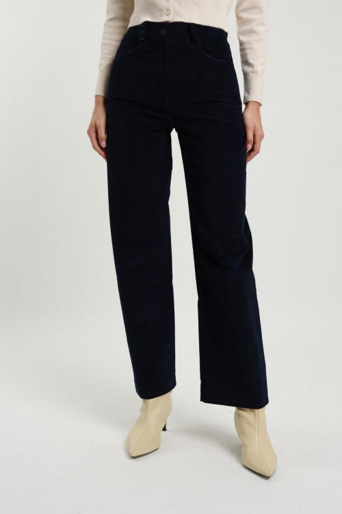 Susy Mix Pantaloni Dritti Velluto Vendite Flash