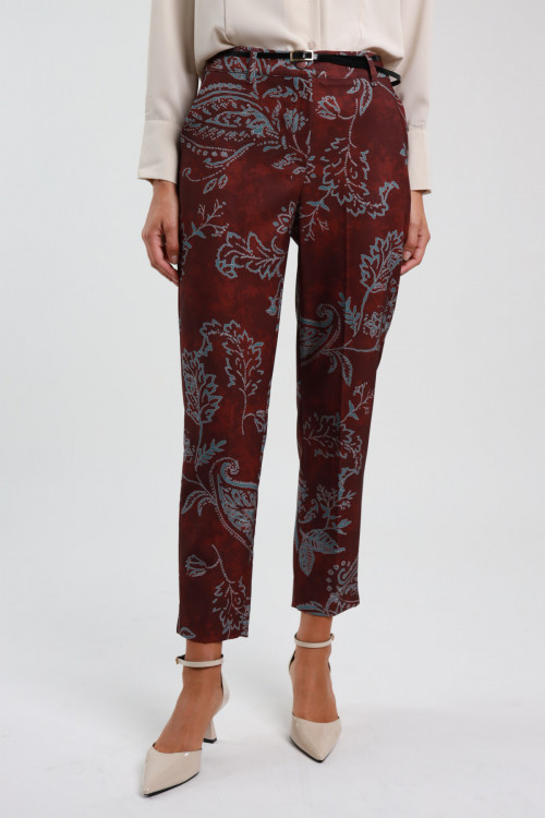 Susy Mix Pantalone Fantasia Damascata Qualità Garantita