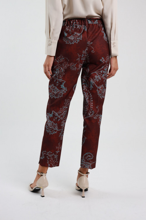 Susy Mix Pantalone Fantasia Damascata Qualità Garantita