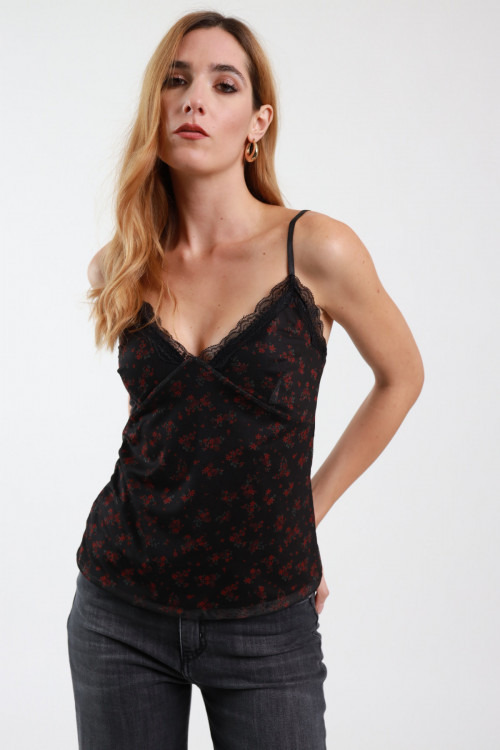 Susy Mix Top Tulle Fiorellini Nuova