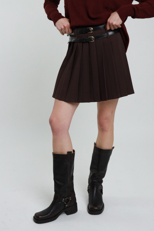 Susy Mix Minigonna Doppia Cintura In Linea