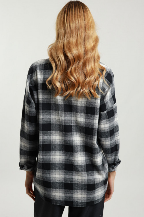 Susy Mix Camicia Check con Fiori Promozione temporanea