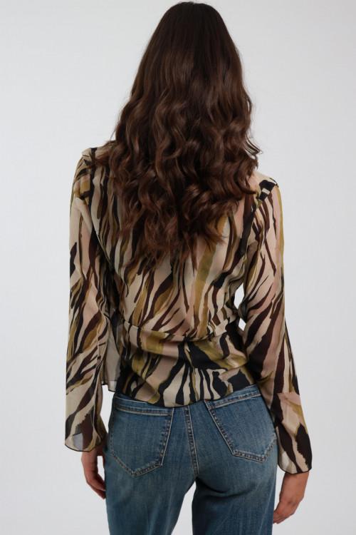 Susy Mix Maglia Scollo V Fantasia Fino al 60% di sconto